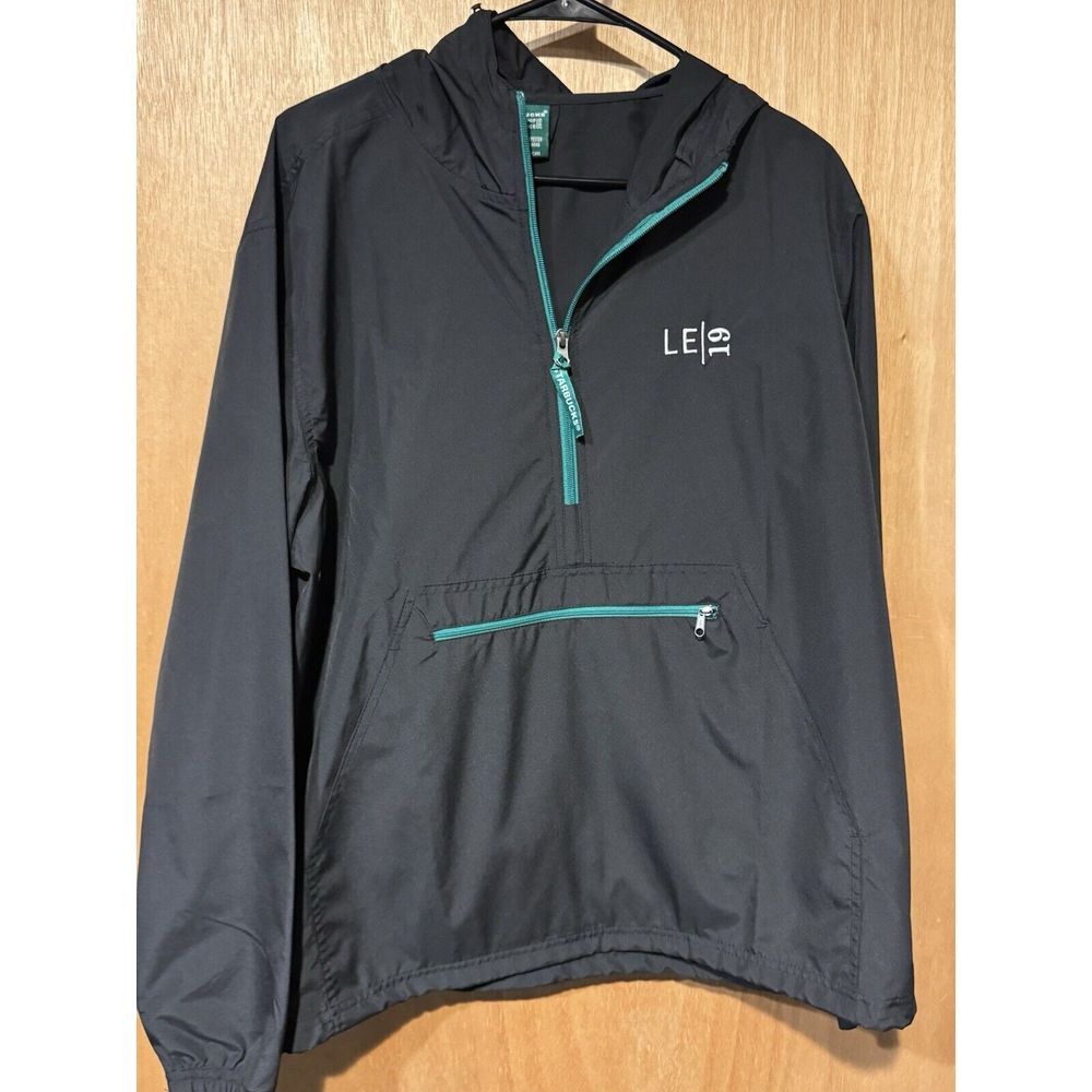 Starbucks Medium 1/4 Zip‎ Black Women's Windbreaker (B)